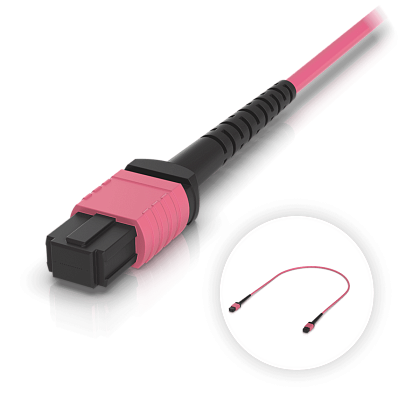 Ubiquiti OM4 MPO-12 UPC Fiber Patch Cable (UACC-OFC-MA-MPMP)